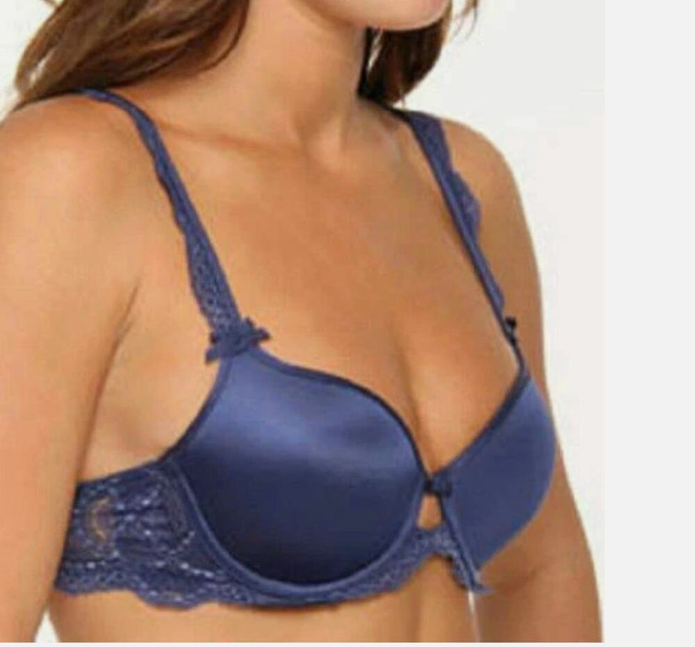 Chantelle Saint Germain T-Shirt Bra 3416 Indigo Blue 36 DDD